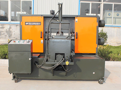 火車中位拉桿專用雙鋸條帶鋸床